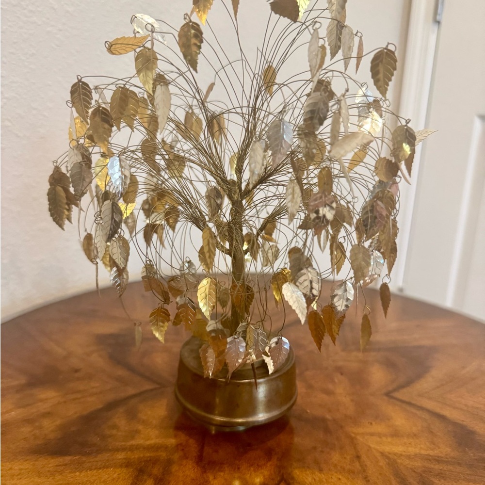 Mid-Century Modern 1960’s Metallic Dream Tree Music Box - Picture 6 of 10